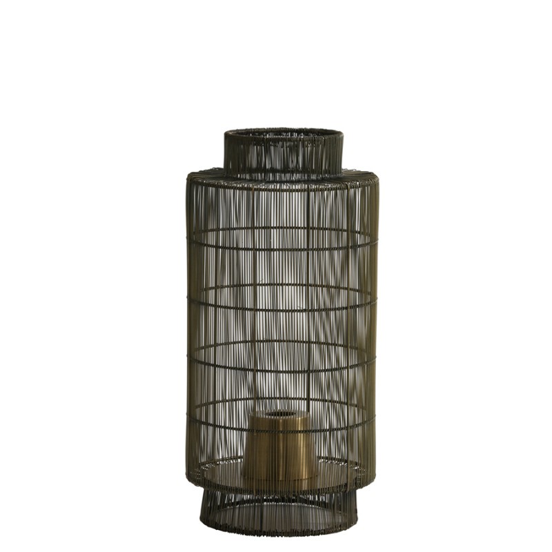 TABLE LAMP CILINDER BRONZ WIRE 52 - TABLE LAMPS